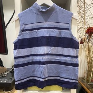 Mock neck sweater vest